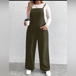 Olive Green Women's Jumpsuit